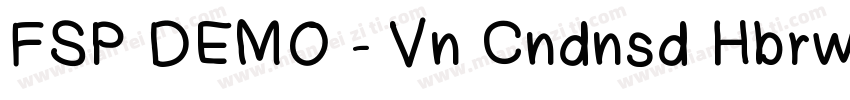 FSP DEMO - Vn Cndnsd Hbrw-Rglr字体转换